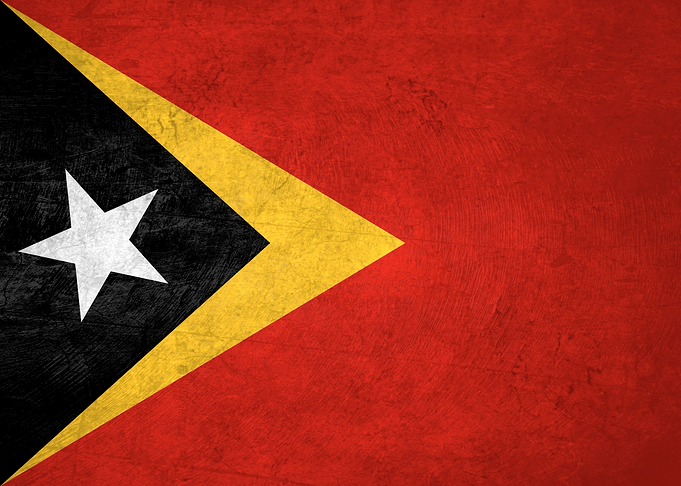 Flag of East Timor on Wall