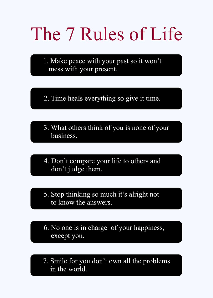 the 7 rules of life