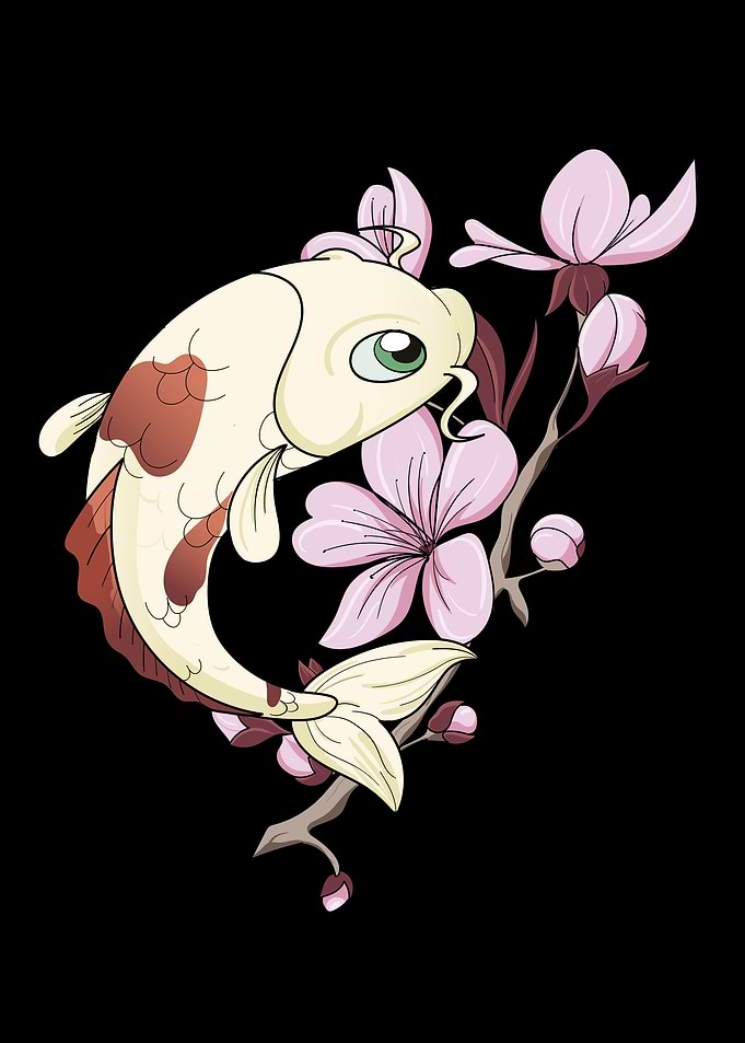 Cherry Blossom I Koi Carp