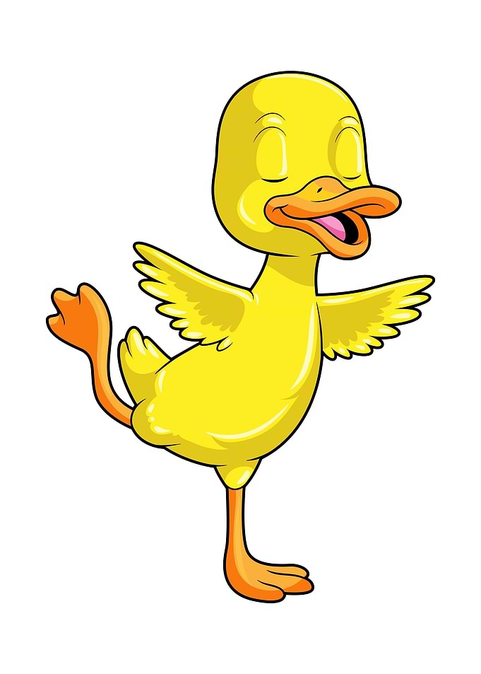 Duck Yoga Stretching