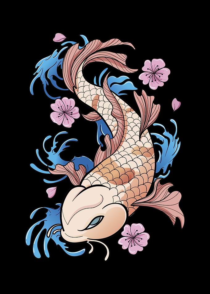 Cherry Blossom I Koi Carp
