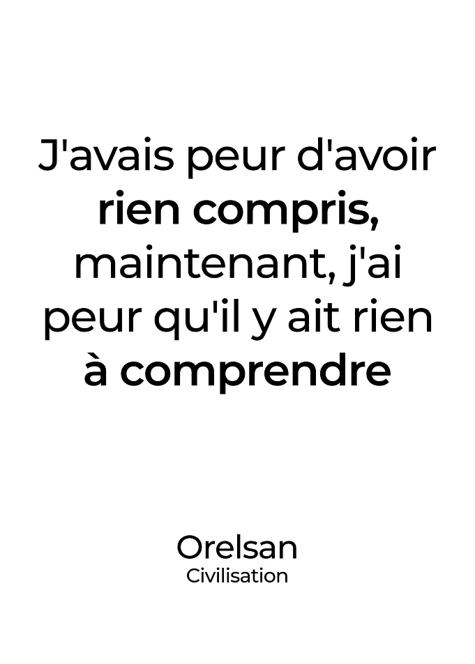 Orelsan affiche poster
