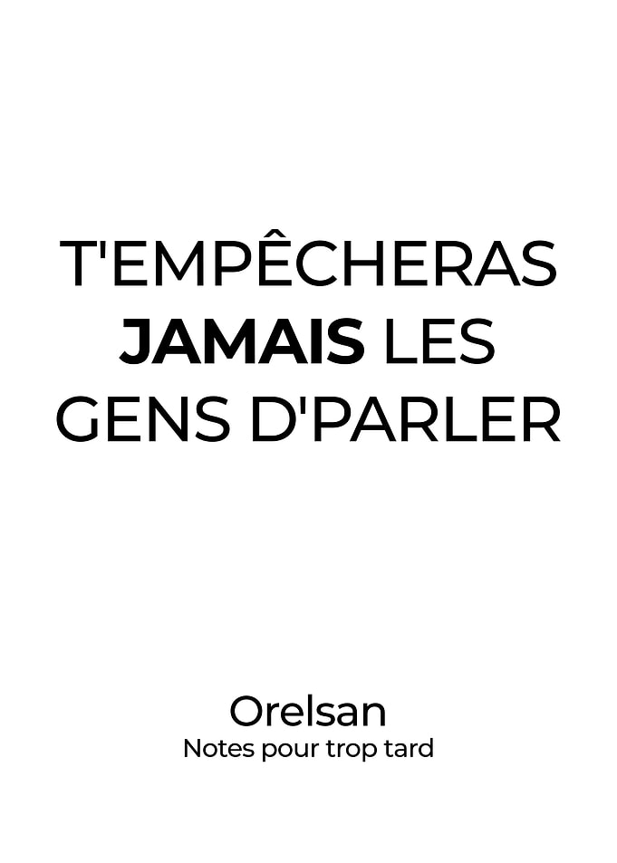 Orelsan affiche poster