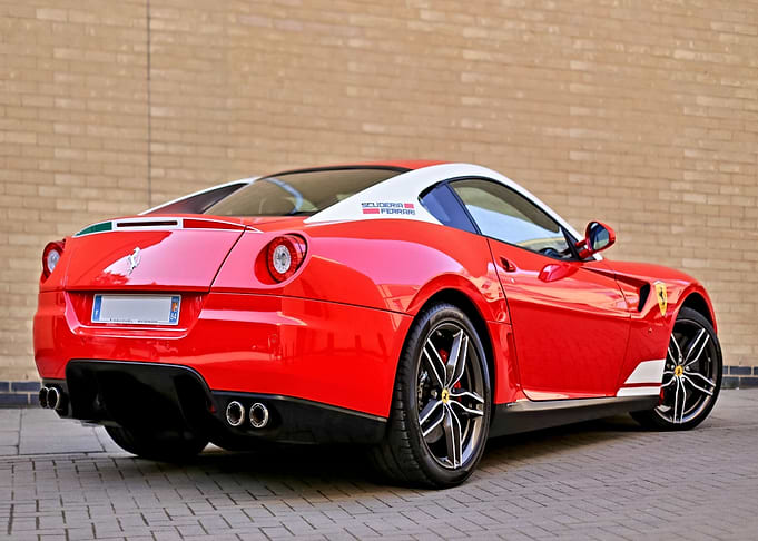 Modern red Ferrari