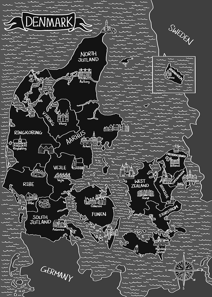 Dark Map of Denmark
