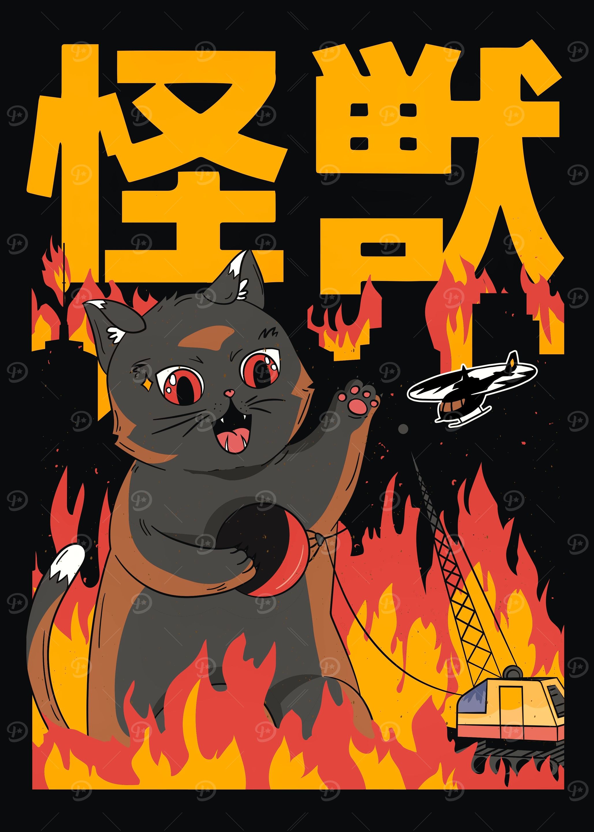 Cute cat Kaiju