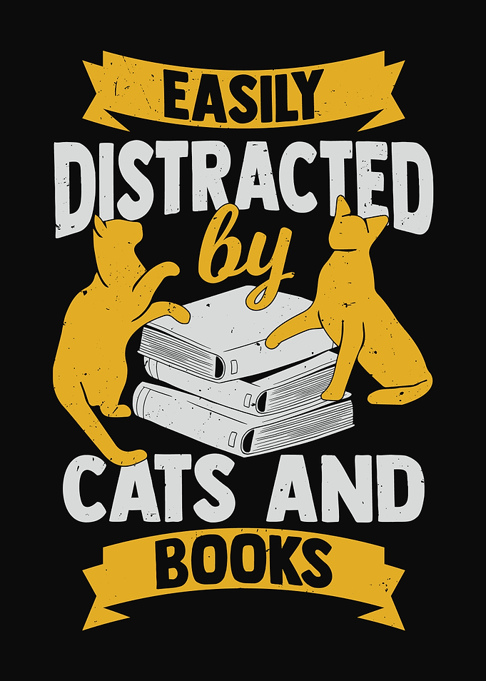 Cats And Books Design