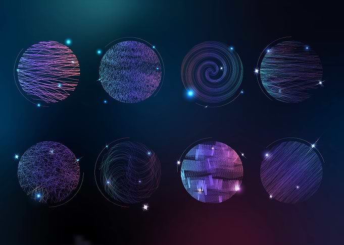 Colorful circular