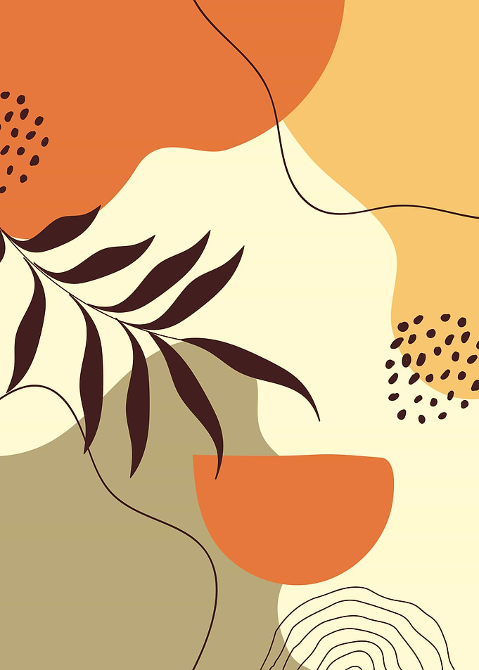 Tropical leaf line shapes