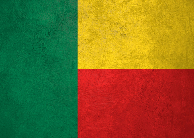 Flag of Benin on Wall