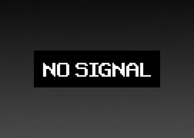 No signal pixels scale old