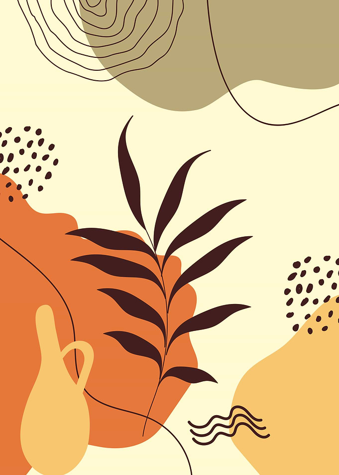 Scandinavian leaf shapes