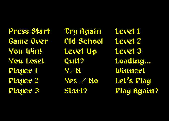 Retro 8bit videogame coll