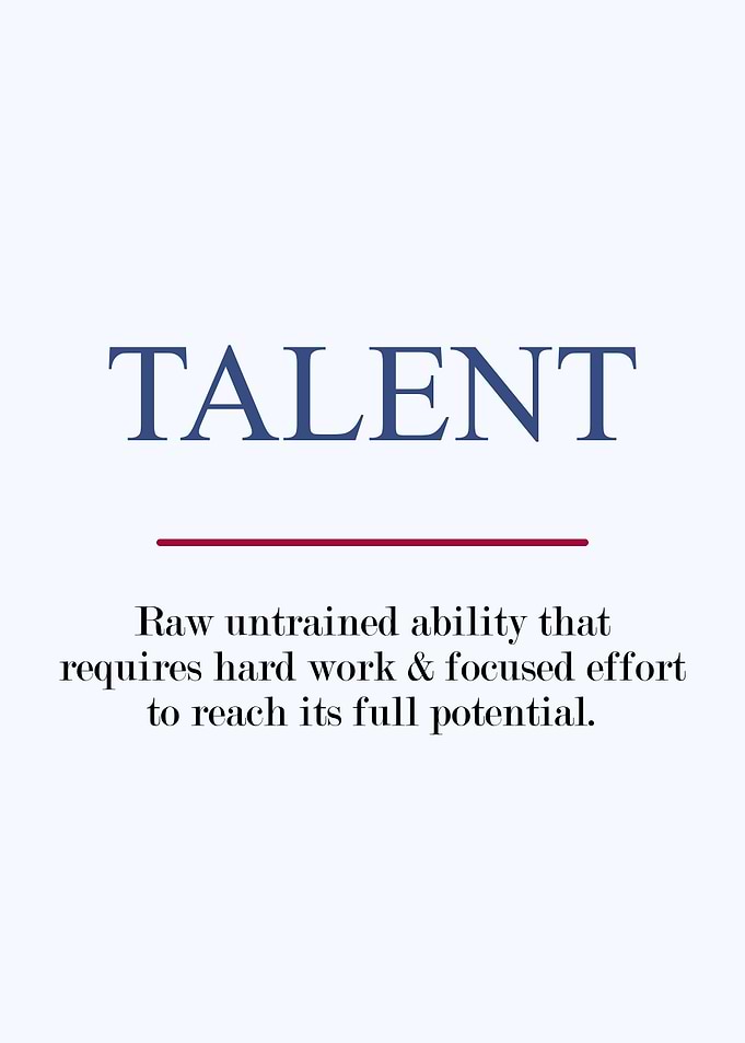 talent definition text art