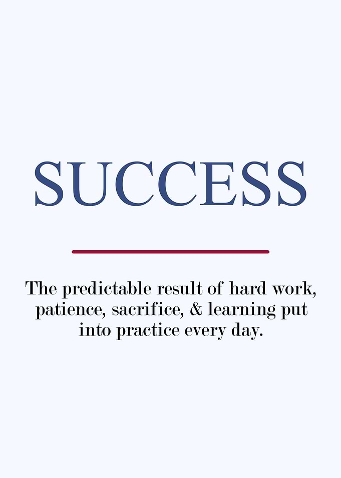 success definition textart