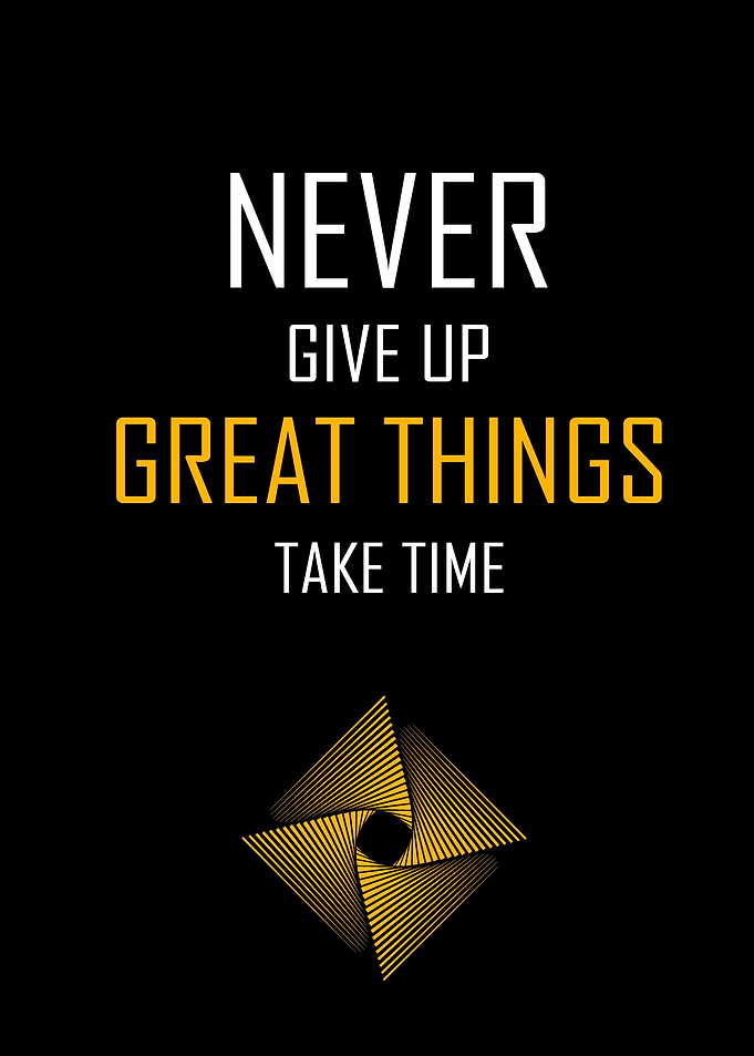 Great things take time