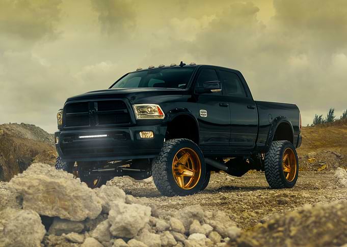 Black Dodge Ram truck