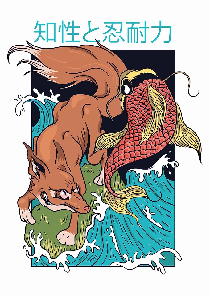 Fox and Fish Japanese