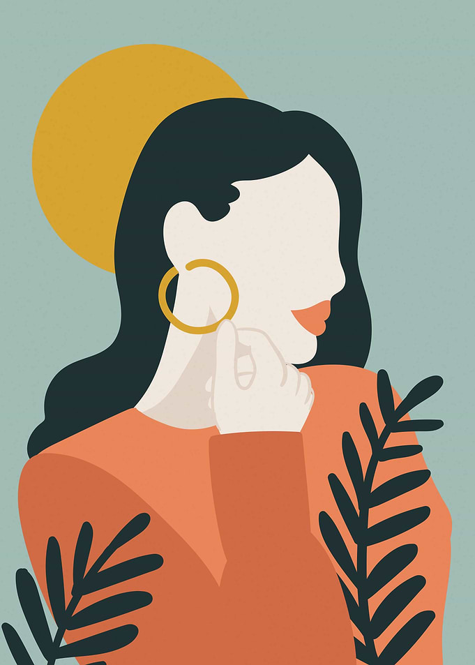 Woman fashion modern art