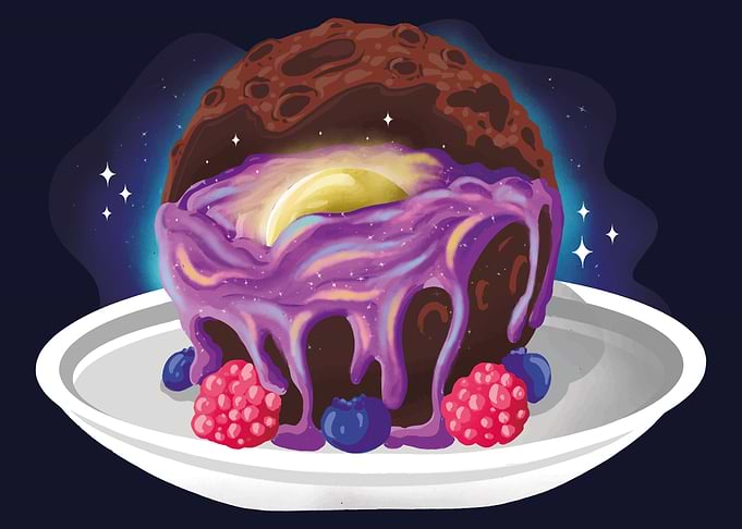 Moon dessert