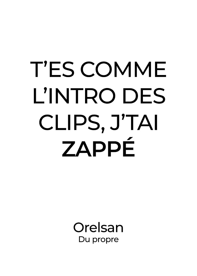 Orelsan affiche poster