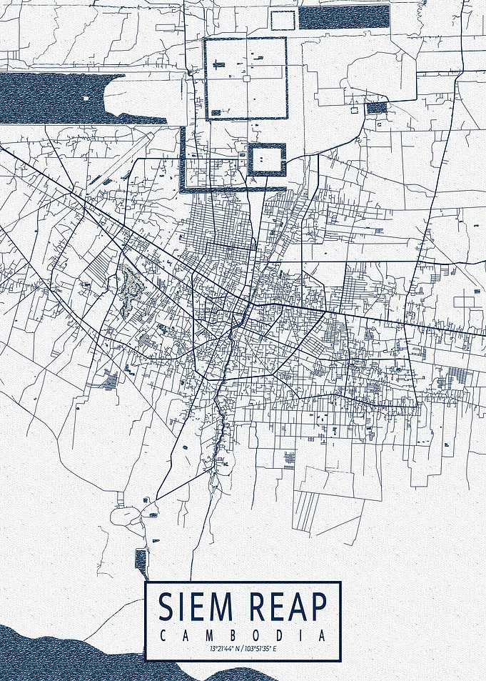 Siem Reap City Map Coastal