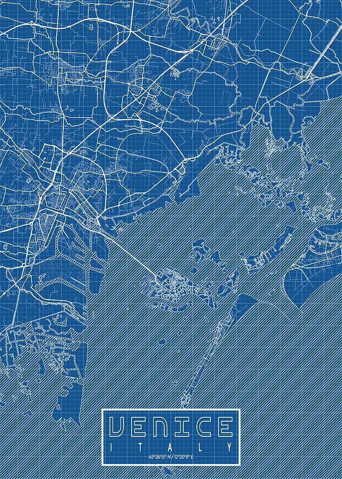 Venice City Map Blueprint