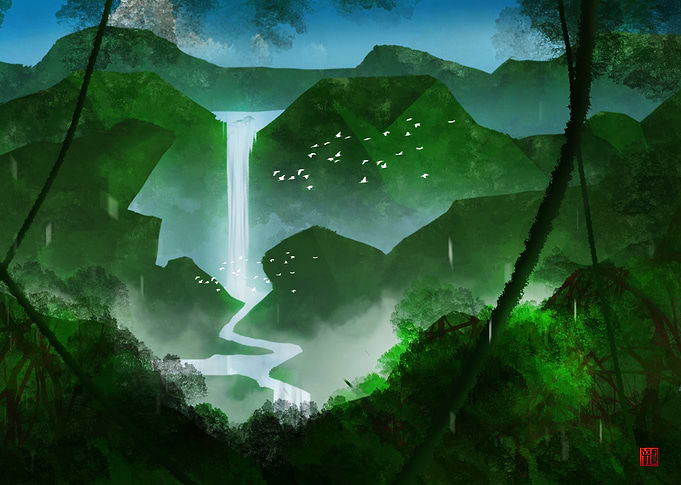 Jungle Waterfall