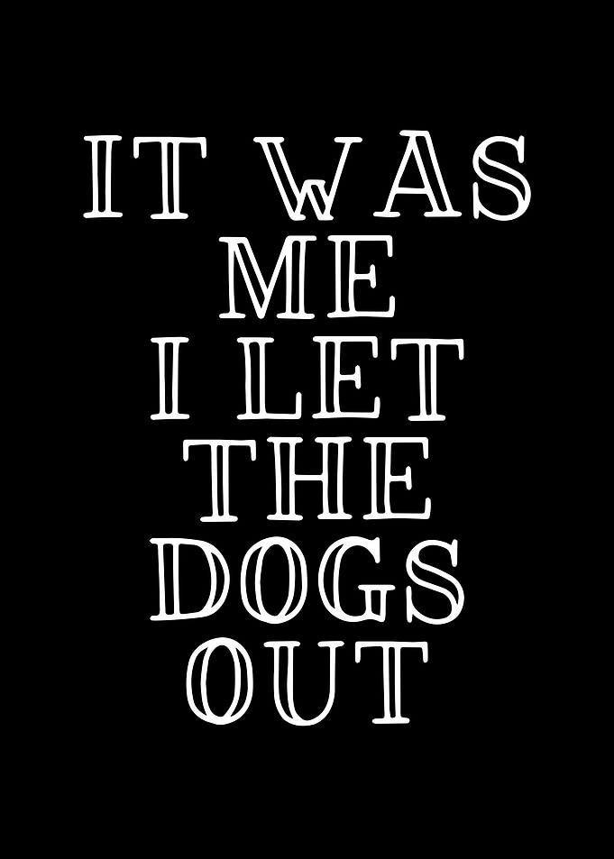 I let the dogs out