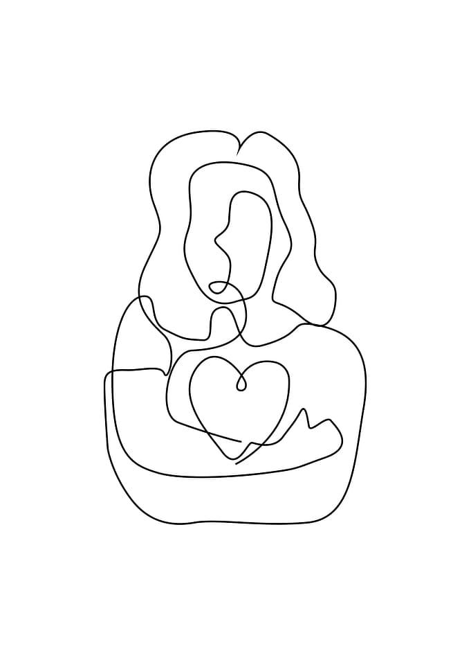 Woman with love picasso