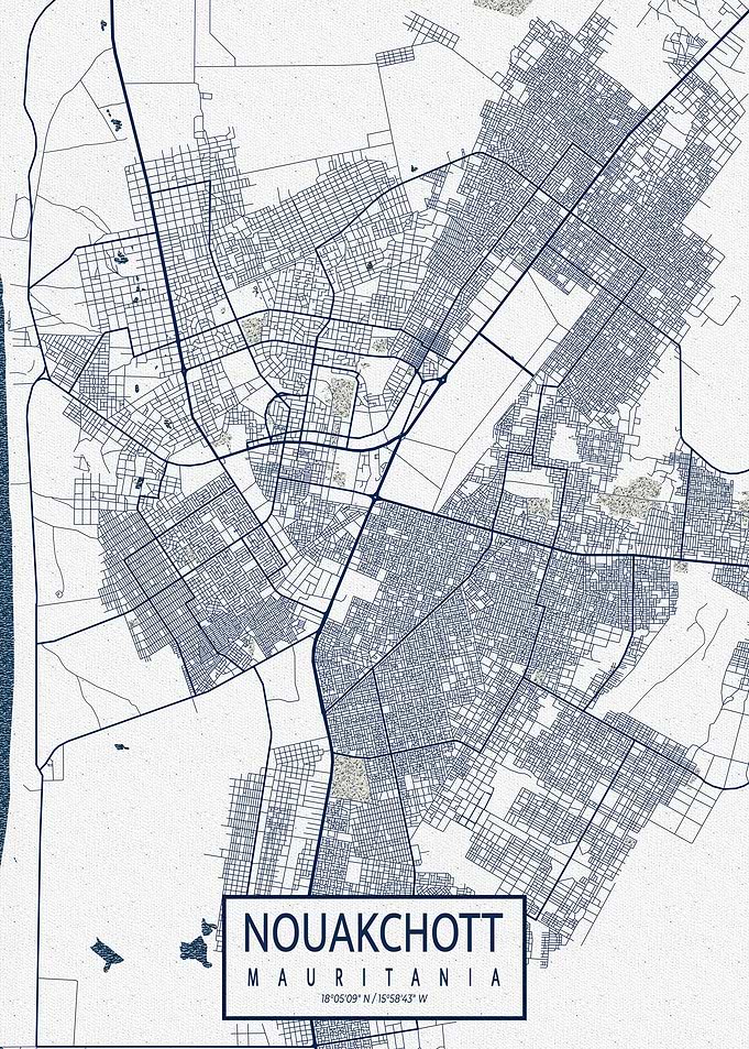 Nouakchott Map Coastal