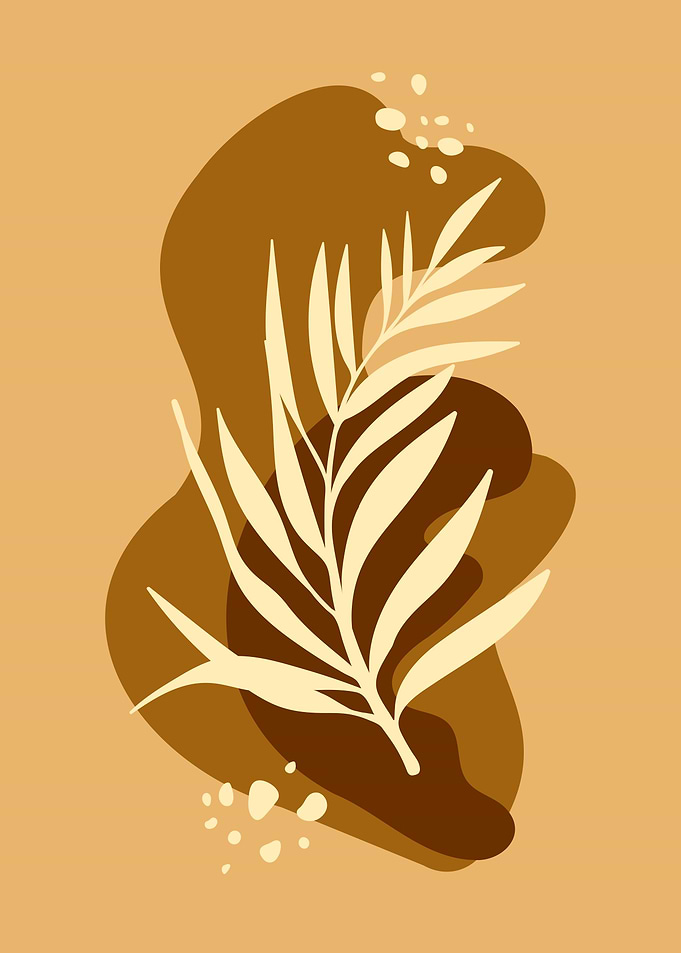 Boho Botanical olive leaf