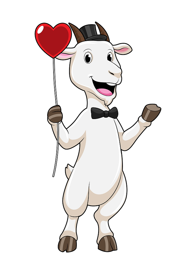 Goat Groom Wedding Balloon