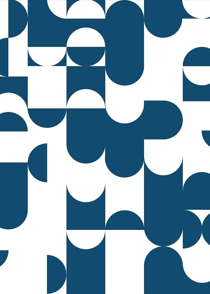 Abstract Pattern Blue