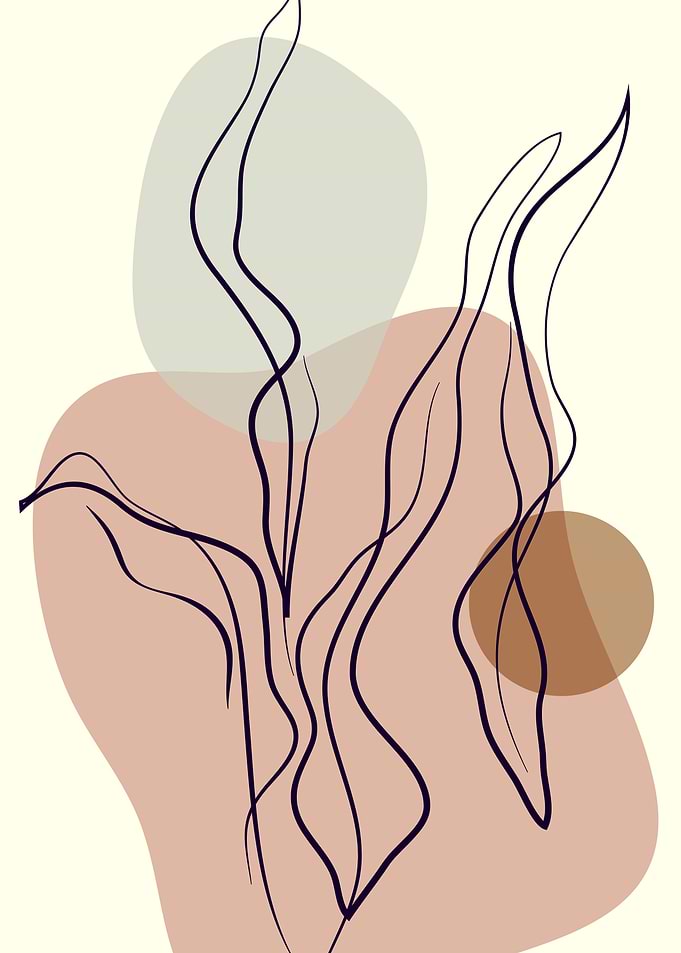 Minimal leaf abstract line