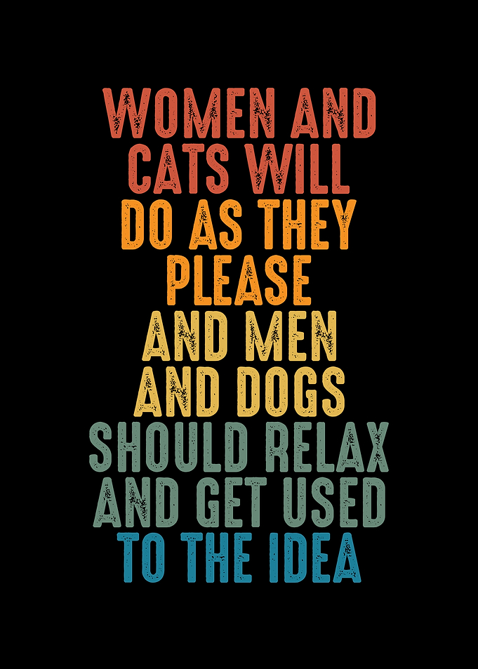 Women and cats
