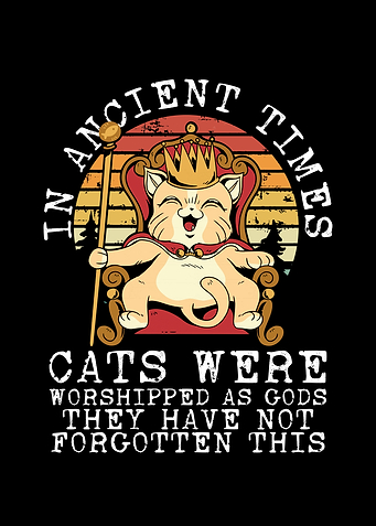 Cats were worshipped as go