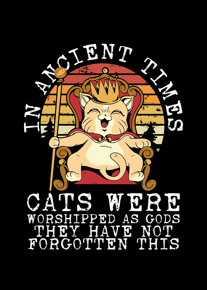 Cats were worshipped as go