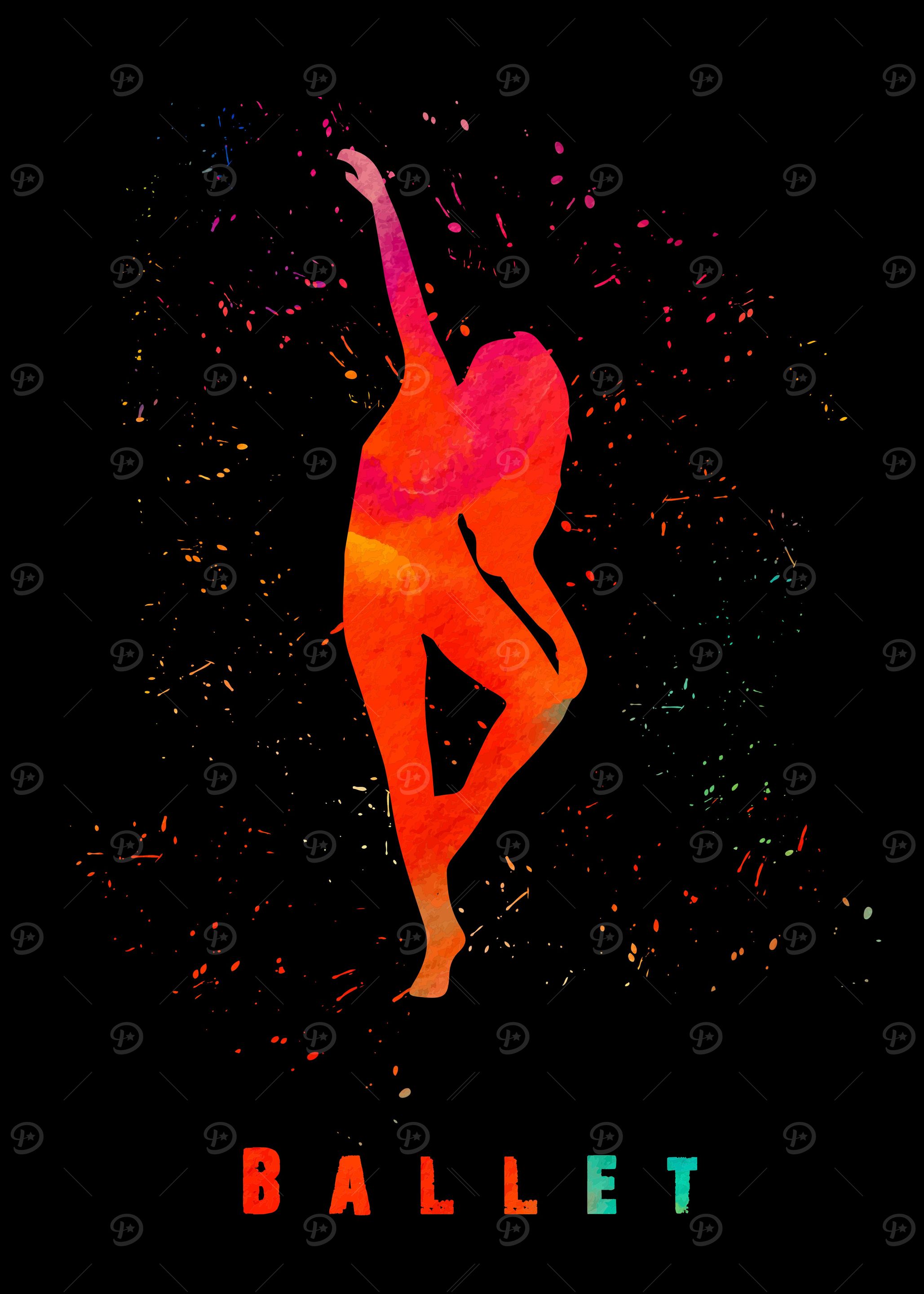 Ballet Dance Colorful