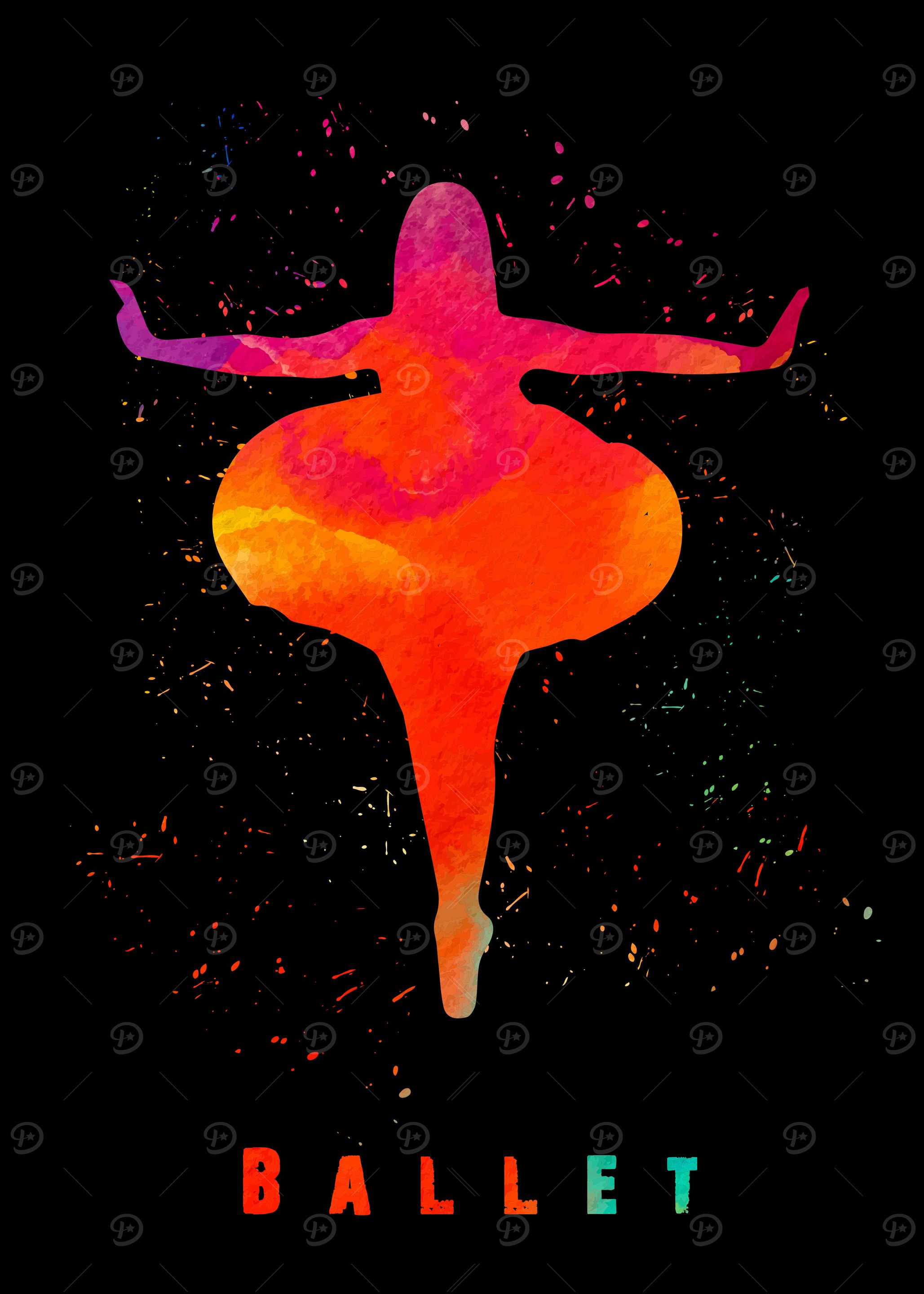 Ballet Dance Colorful
