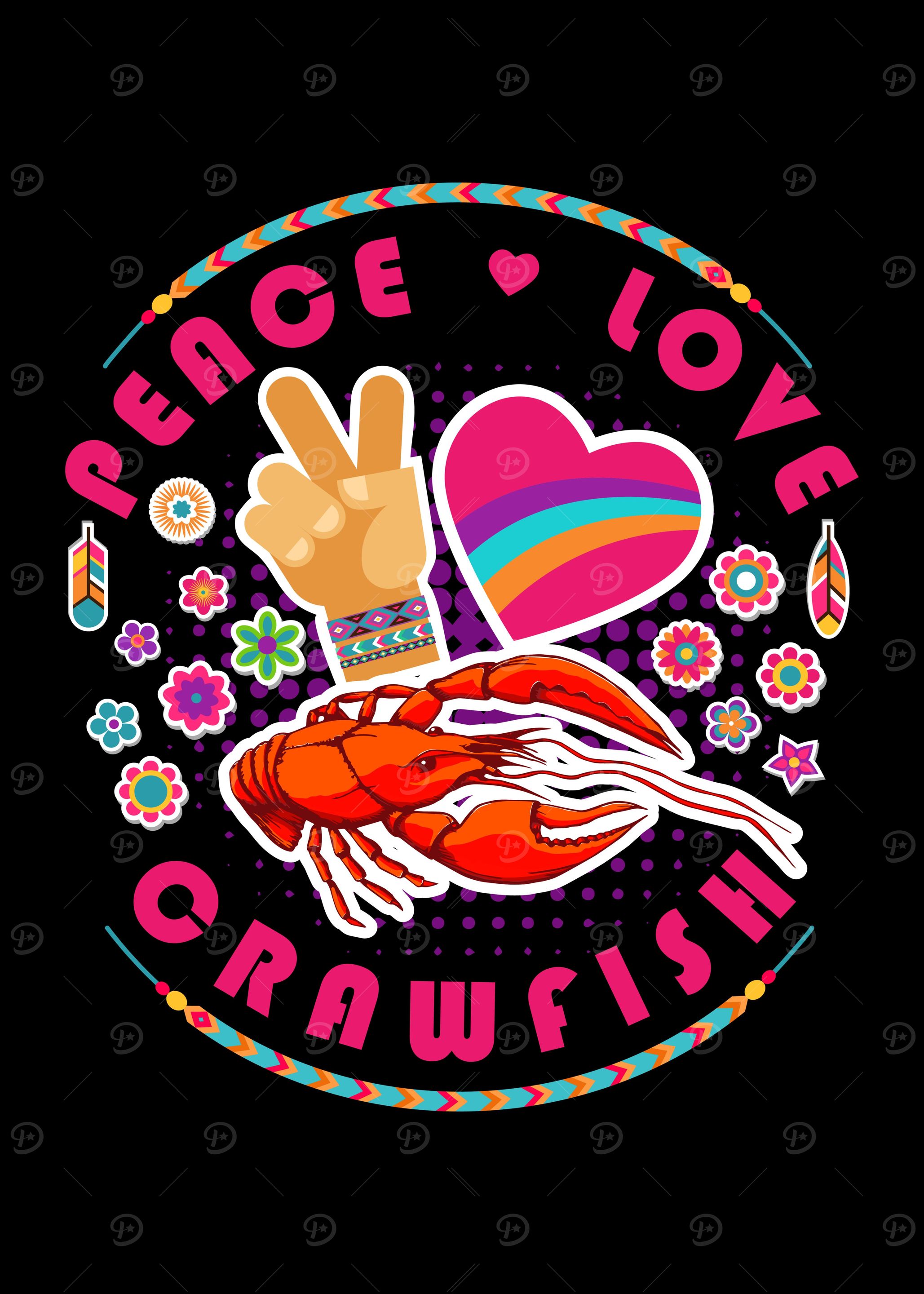 Peace Love Crawfish