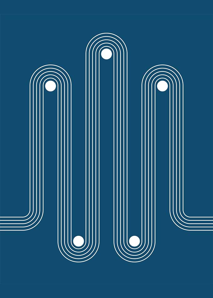 Abstract Pattern Blue