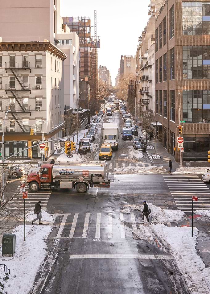 NYC Winter Street Photo