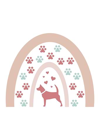 Cute Dog Owner Rainbow