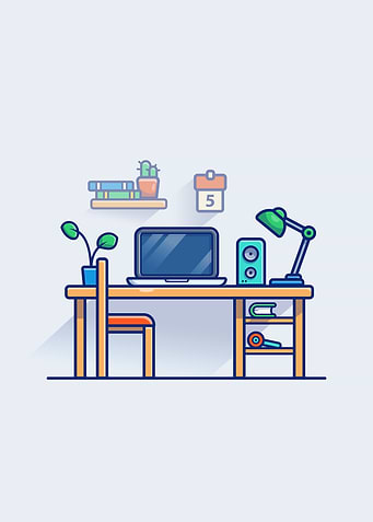Workspace Cartoon