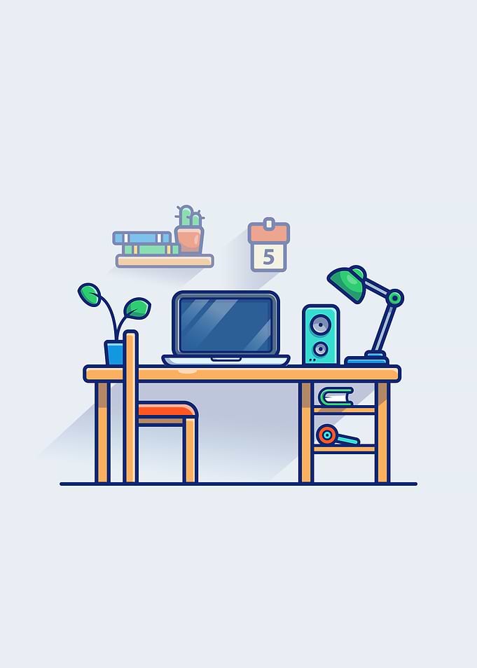 Workspace Cartoon