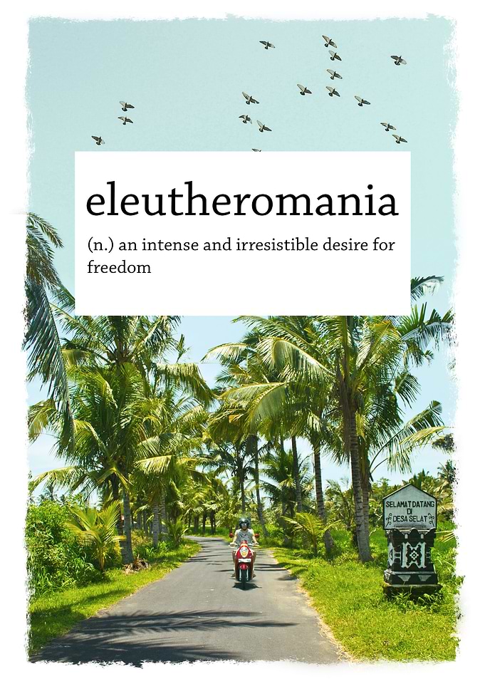 Eleutheromania Definition