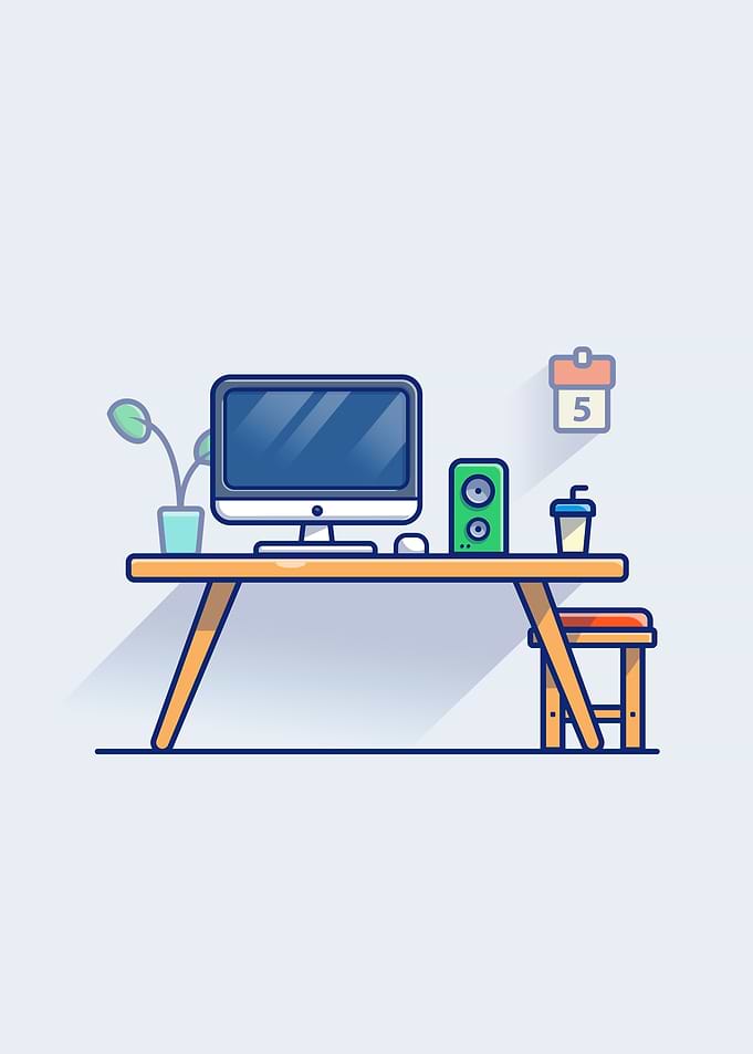 Workspace Cartoon