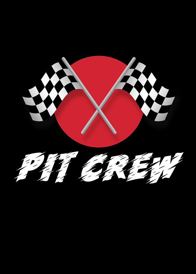 Pit Crew Car Driver Race