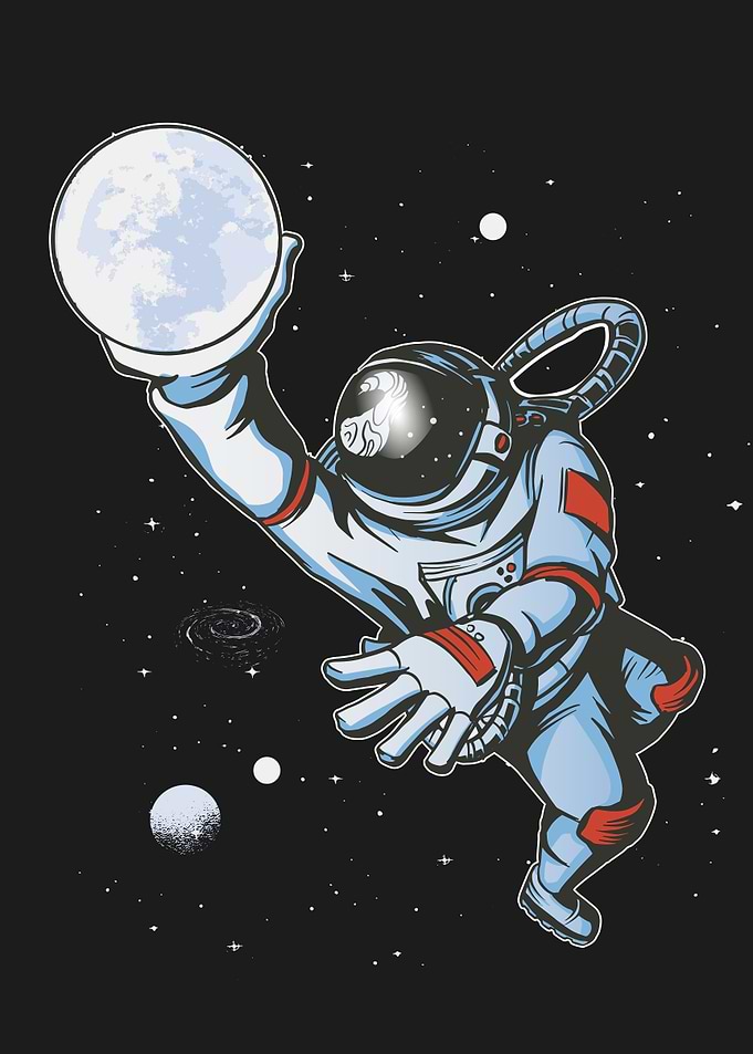 Astronaut basketball